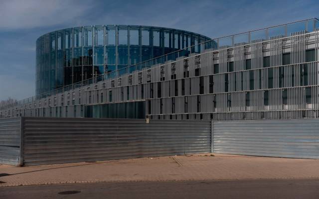 Fachada del Centro de Creación de las Artes de Alcorcón (CREAA), a 14 de febrero de 2025, en Alcorcón, Madrid (España)