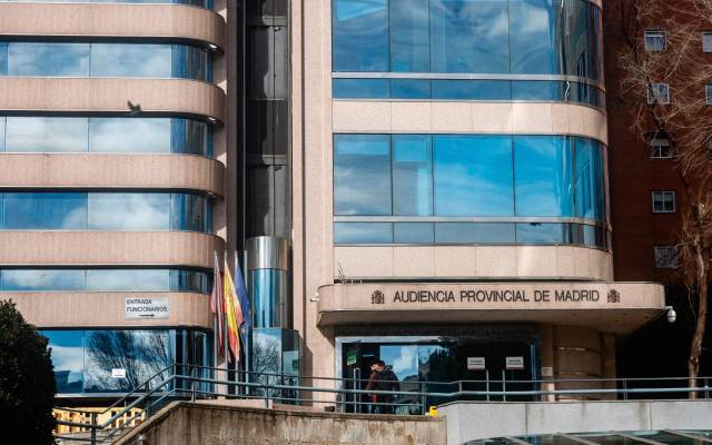 Exterior de la sede de la Audiencia Provincial de Madrid, a 28 de enero de 2026, en Madrid (España)