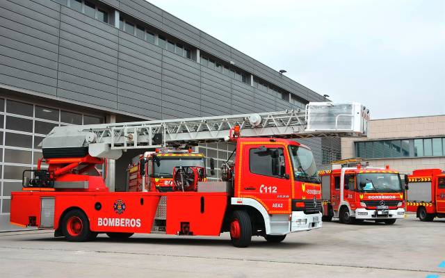 Imagen de archivo de vehículos del Cuerpo de Bomberos de Alcorcón