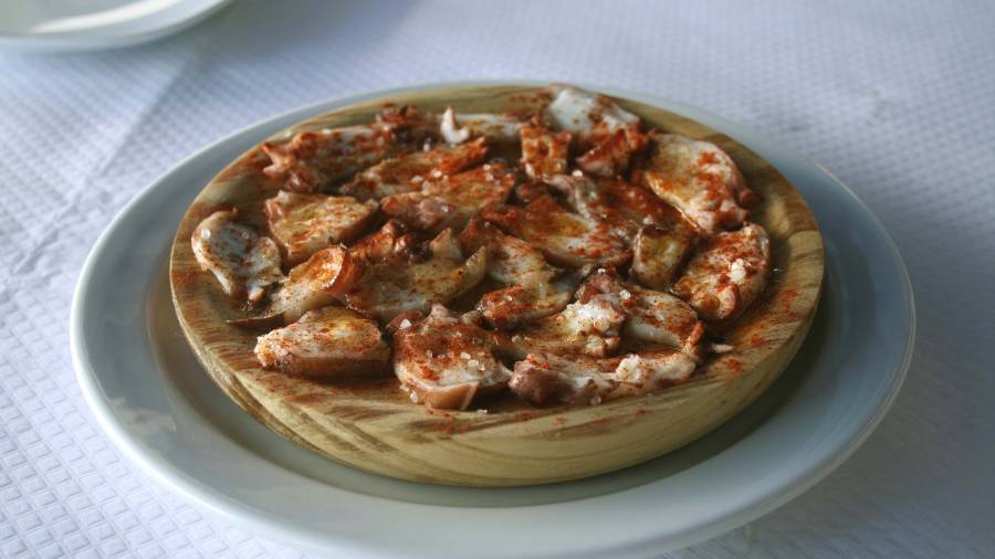 Imagen de recurso de una ración de pulpo