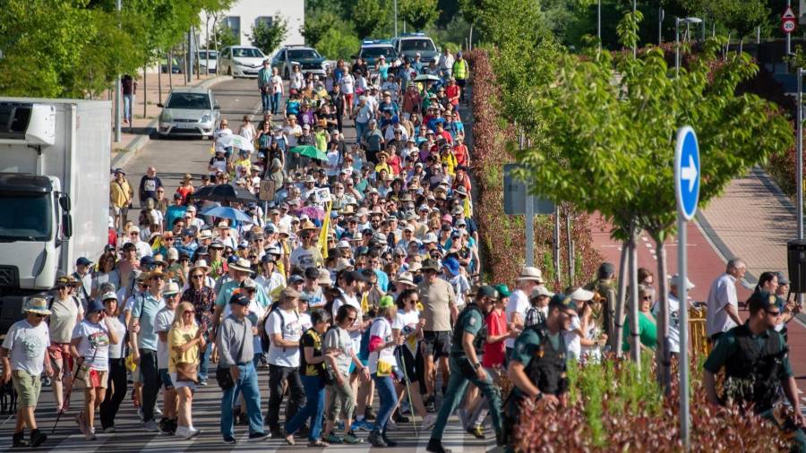 Manifestación vecinal contra la construcción de una planta de biogás en el municipio