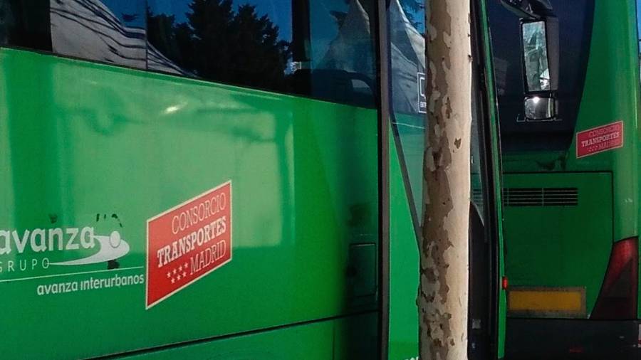 Un autobús de Getafe, Madrid, el 4 de marzo de 2025