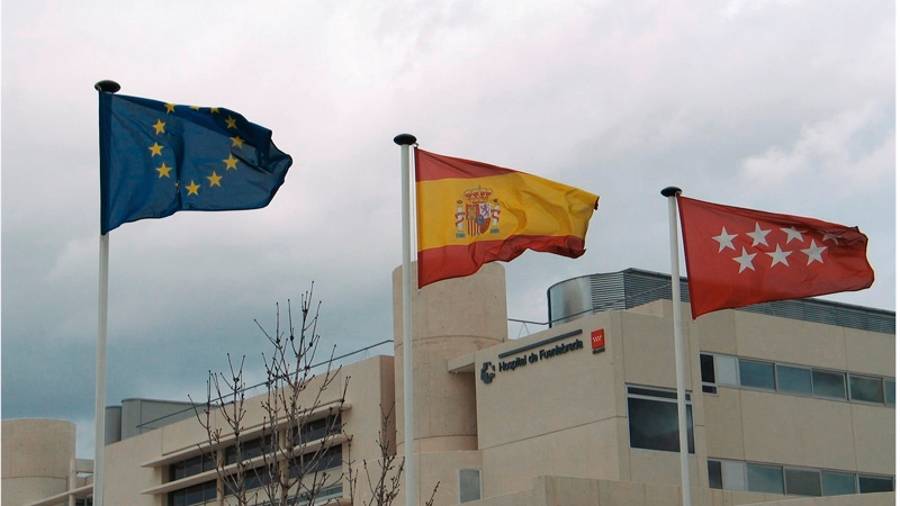 Fachada del Hospital de Fuenlabrada