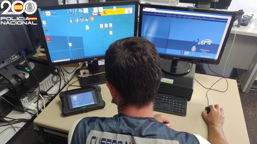 Un agente de la Policía Nacional en una imagen de archivo