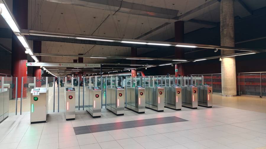 Acceso a los andenes de Getafe