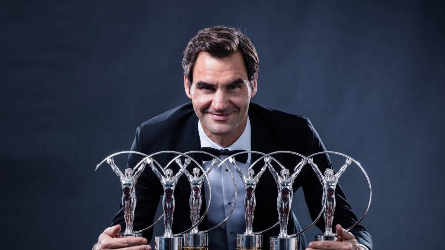 El extenista Roger Federer, seis veces ganador del premio