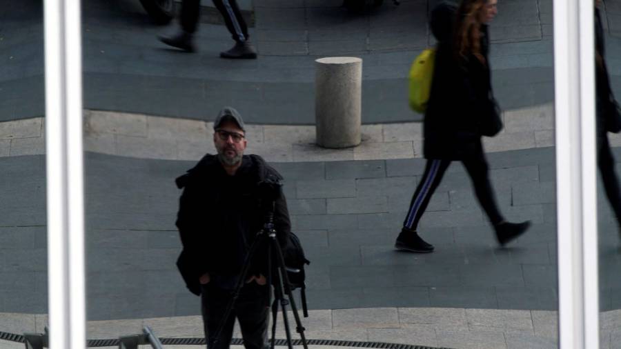 Juan Cavestany, en un fotograma de la película