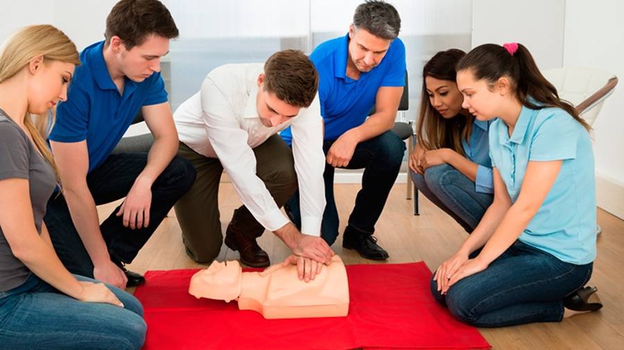 Imagen de recurso de un curso de primeros auxilios