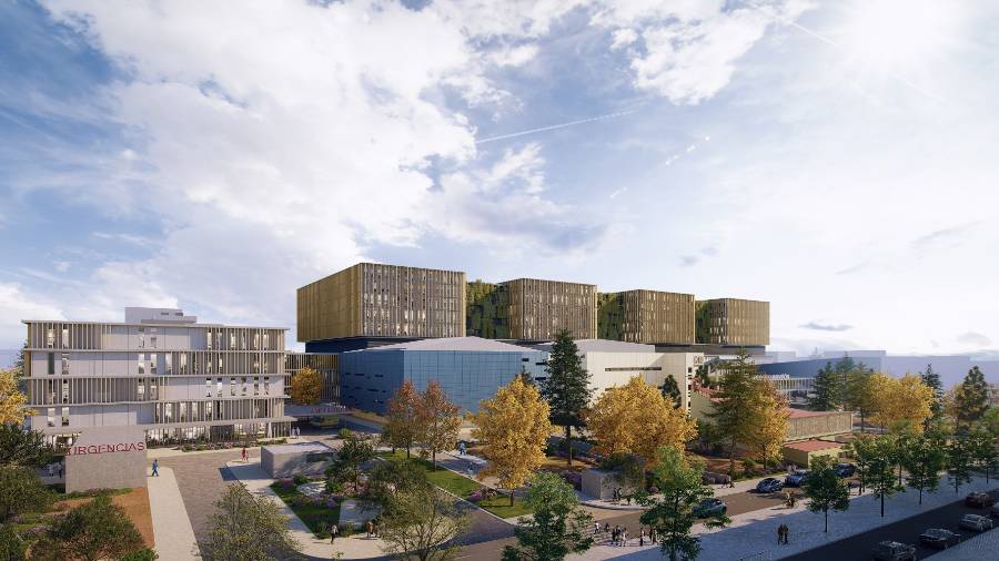 Recreación del futuro Hospital público Gregorio Marañón