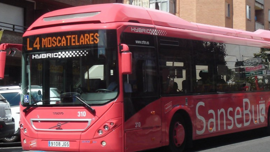 Un autobús interurbano de San Sebastián de los Reyes