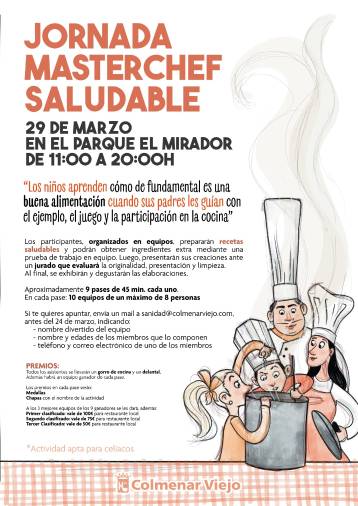 Cartel ‘Jornada de masterchef saludable’