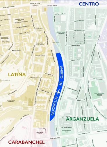 El tramo de 560 metros en Madrid Río que se iluminará