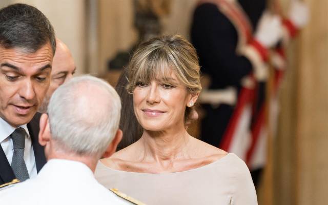 Imagen de archivo del presidente del Gobierno, Pedro Sánchez, y su mujer, Begoña Gómez