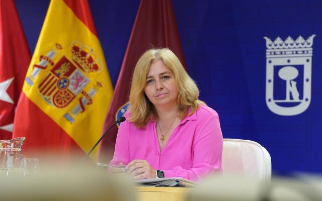 La vicealcaldesa de Madrid, Inma Sanz, en la rueda de prensa posterior a la Junta del Gobierno del 3 octubre