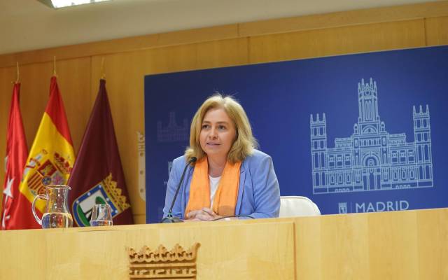 La vicealcaldesa de Madrid, Inma Sanz, en rueda de prensa tras una Junta de Gobierno