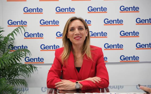 Candelaria Testa, durante la entrevista