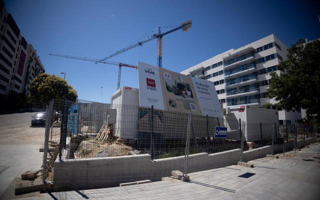 Edificio de viviendas del Plan Vive en construcción