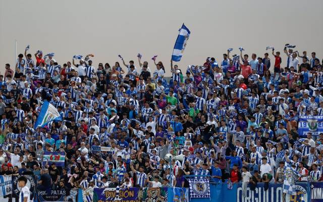 Aficionados del Leganés durante la Liga