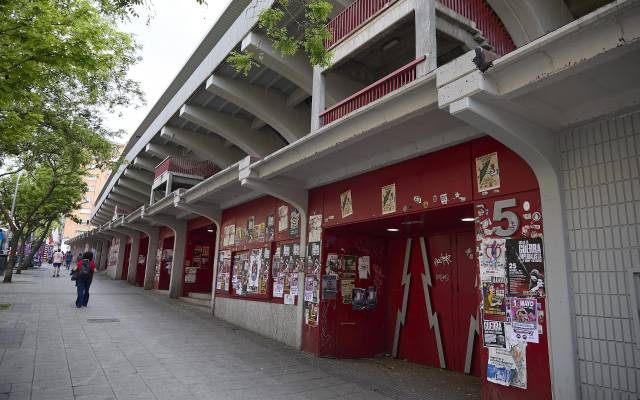 Fachada del estadio de fútbol de Vallecas, dónde suele jugar el Rayo Vallecano