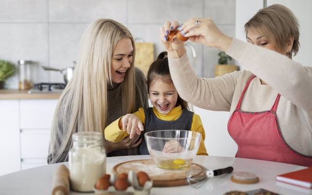 Cocina saludable en familia