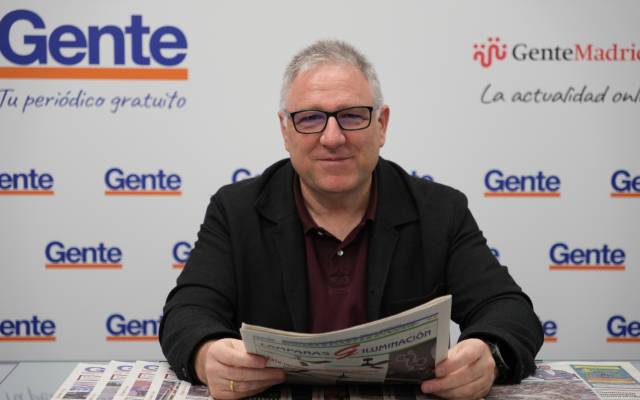 Mariano Cañas, durante la visita a la redacción de GENTE