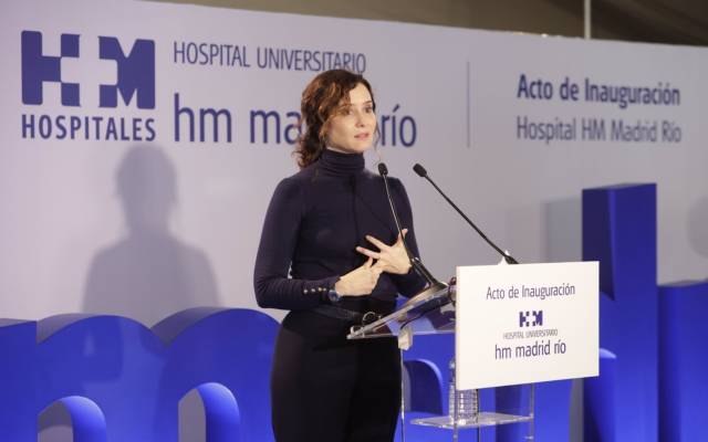 La presidenta de la Comunidad de Madrid, Isabel Díaz Ayuso