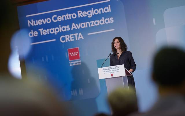 La presidenta de la Comunidad de Madrid, Isabel Díaz Ayuso, presenta el nuevo Centro Regional de Producción de Terapias Avanzadas