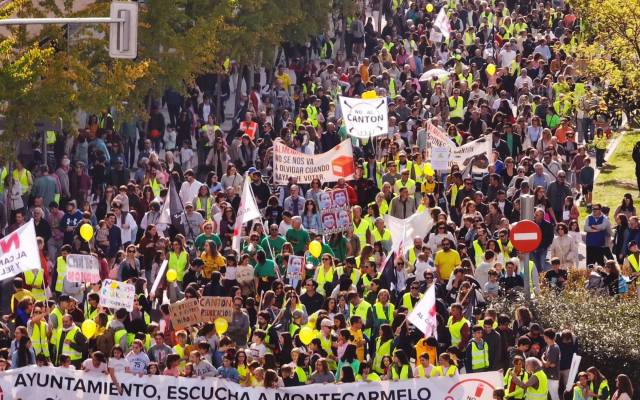 Un momento de la manifestación del pasado domingo día 20