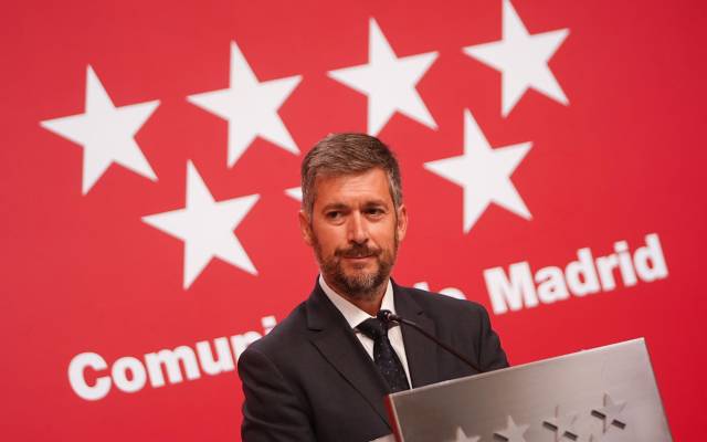 El consejero de Presidencia, Justicia y Administración Local, Miguel Ángel García Martín, en la rueda de prensa tras el Consejo de Gobierno