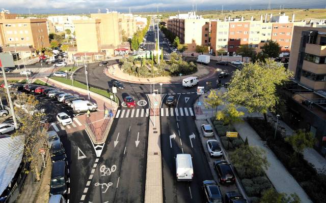 Una de las calles del municipio vistas desde arriba