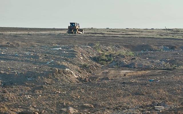 Zona de Ventorro del Cano, en Alcorcón, tras la retirada de residuos y vertidos junto a movimientos de tierras sin orden del Ayuntamiento de la ciudad