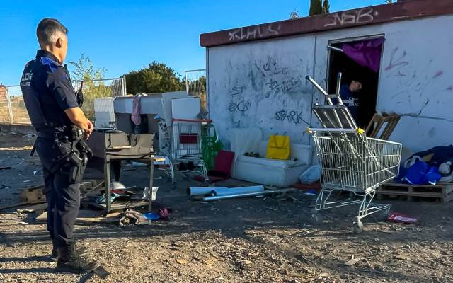 Uno de los inmuebles ocupados ilegalmente y en condiciones antihigiénicas