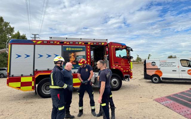 Los Bomberos de la Comunidad de Madrid acuden a la zona del suceso