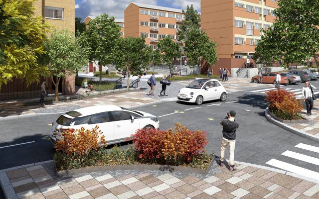 Recreación de la zona de Benimamet tras la intervención municipal