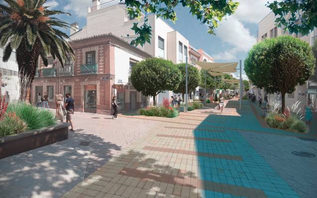 Vista del futuro de la calle Madrid, la cuál será objeto de una renovación integral