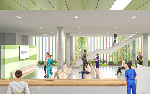 Nuevo edificio del Hospital público Universitario de Móstoles