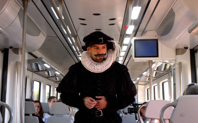 Interior del tren de Cervantes
