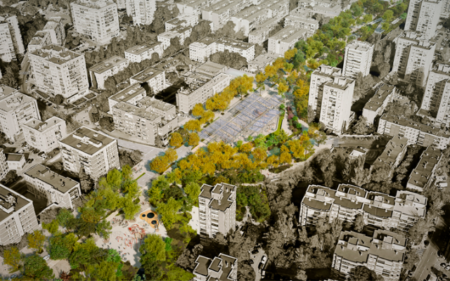 Recreación del futuro Paseo Verde del Suroeste