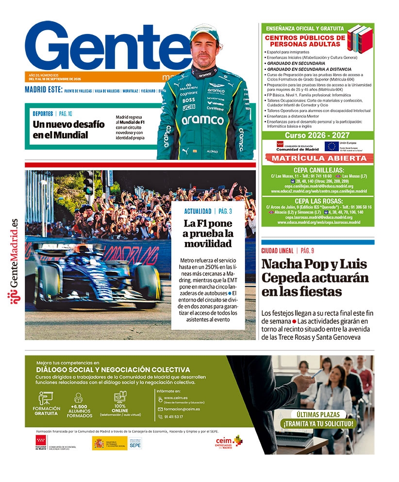 Nº 835Del 11/09/2026 al 18/09/2026