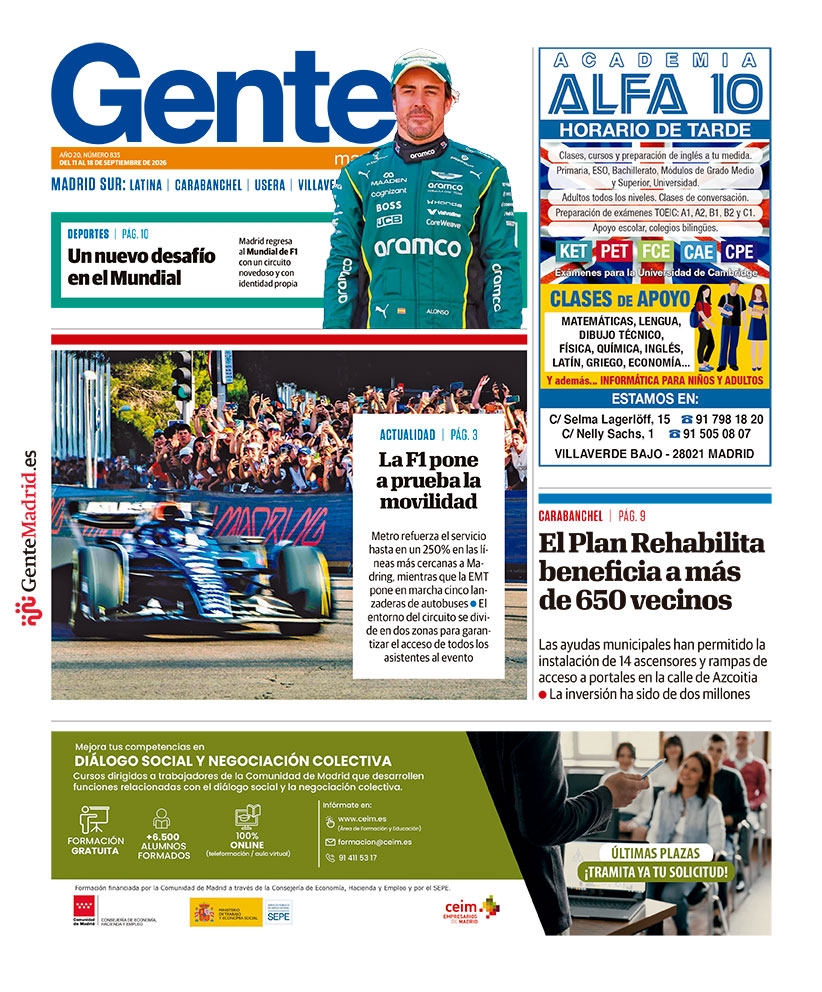 Nº 835Del 11/09/2026 al 18/09/2026