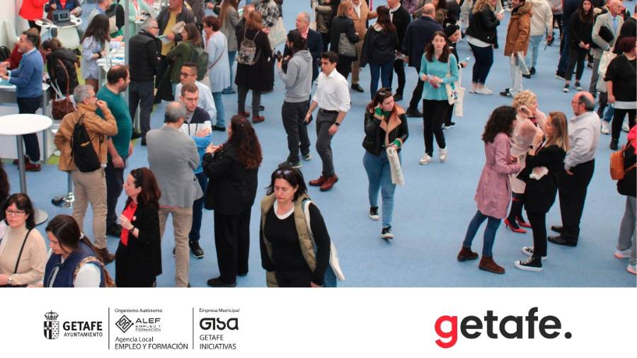 Este año es el cuarto de esta feria del empleo en Getafe