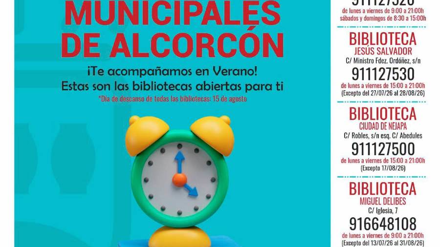 Listado centros y horas