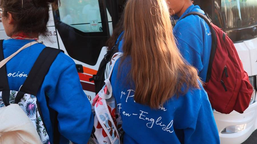 Estudiantes participantes en una de las estancias lingüísticas