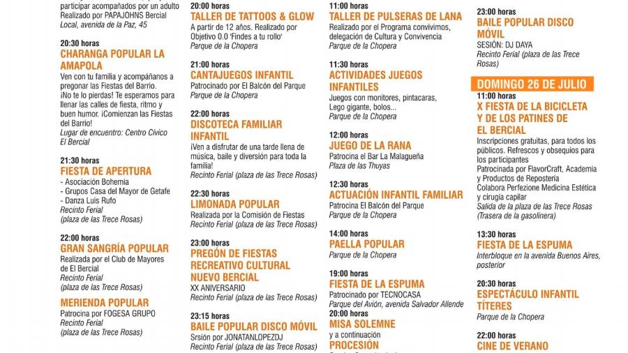 Cartel de las Fiestas de El Bercial de Getafe