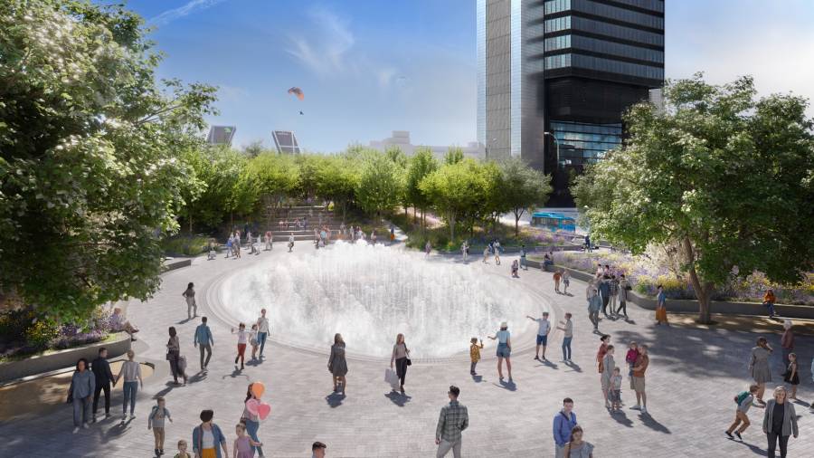 Recreación del futuro Parque Castellana