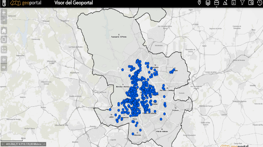 Mapa de Viviendas de Uso Turístico en el municipio