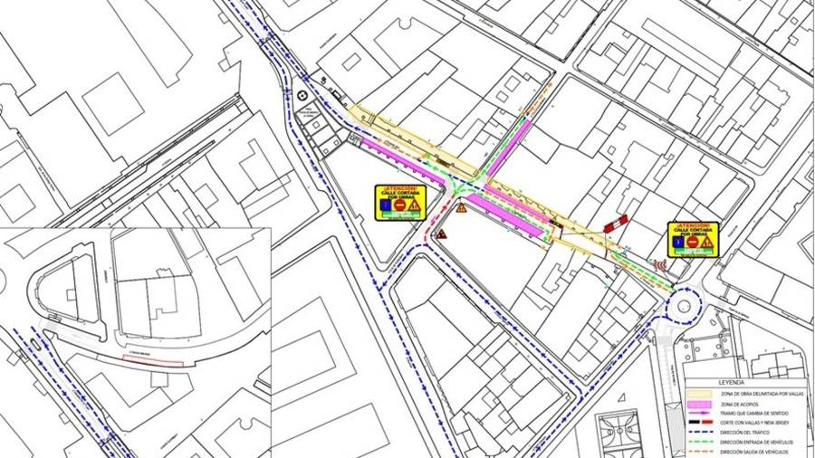 Restricciones en la calle Teniente Ruiz por obras