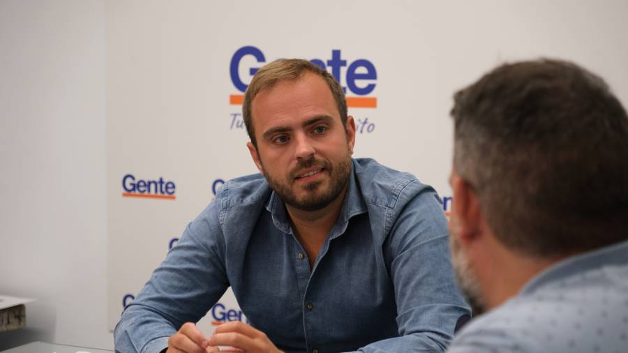 Alberto Escribano, durante la entrevista
