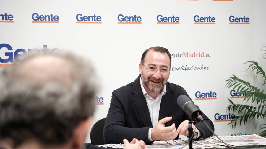 Un momento de la entrevista a Carlos Blázquez