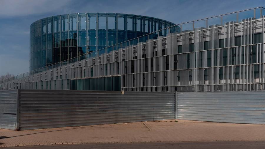 Fachada del Centro de Creación de las Artes de Alcorcón (CREAA), a 14 de febrero de 2025, en Alcorcón, Madrid (España)